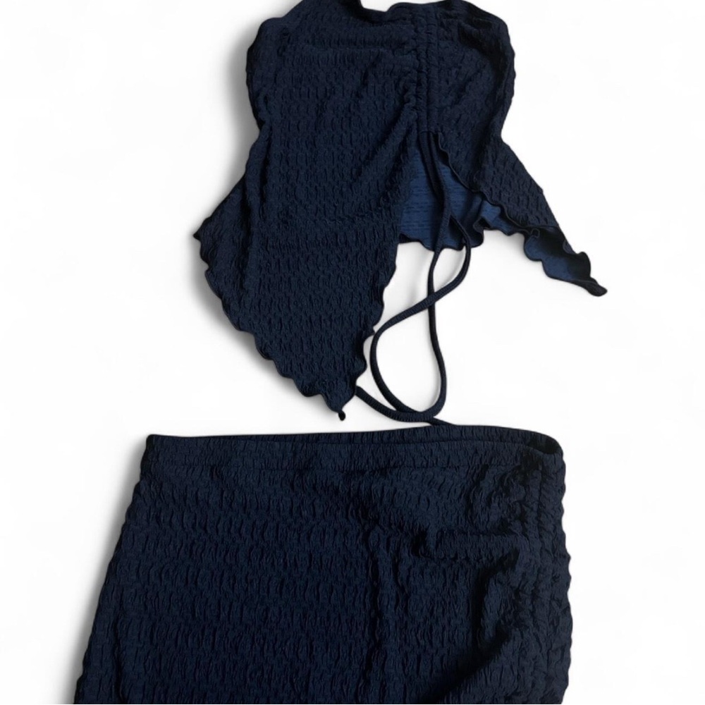 Fashion Nova Navy Swim Coverup Set